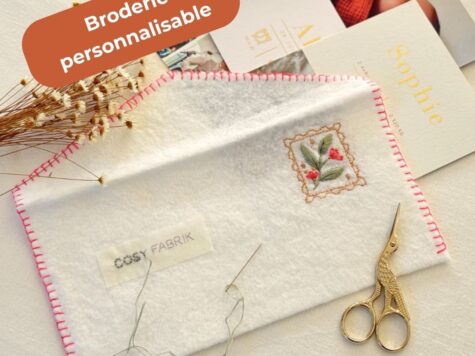 Coffret Petits Trésors – Pochette brodée – Cosy Fabrik