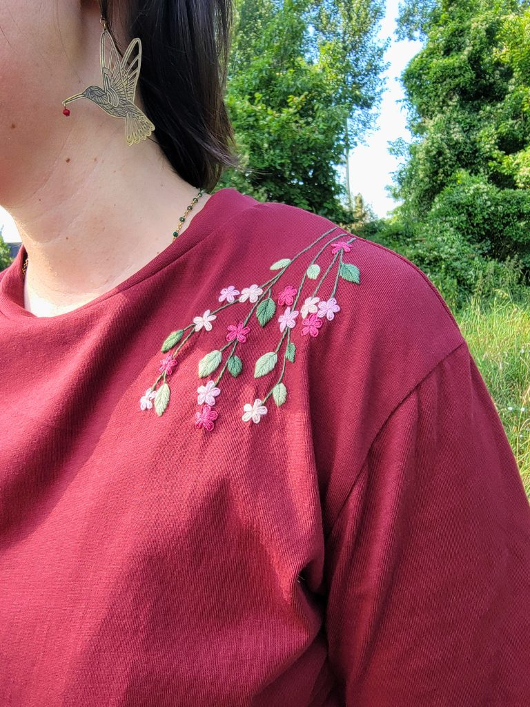 Cascade de Fleurs – Kit broderie épaules à broder