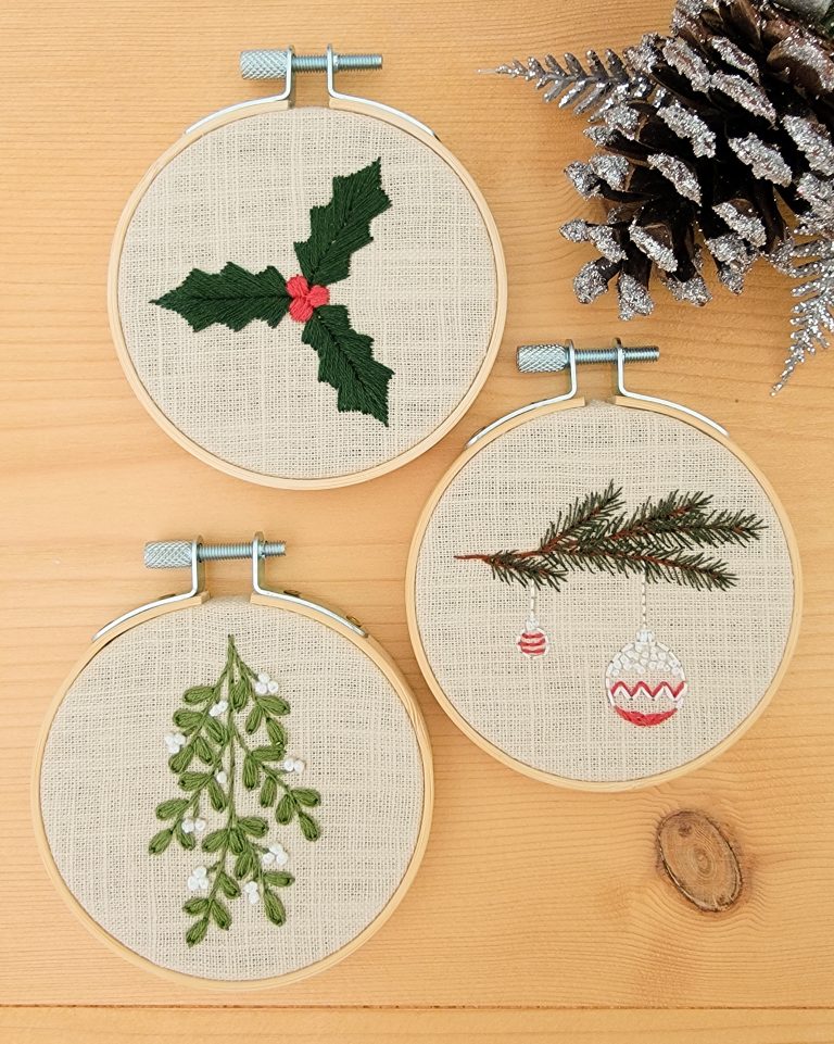 Kit Broderie Noël – « Mes décos de Noël »