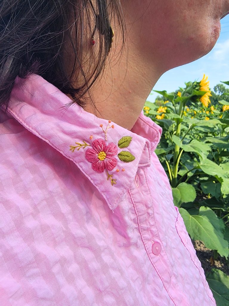 Rosée Matinale – Kit broderie col à broder