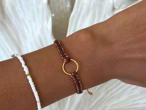 Kit bracelet bicolore en macramé