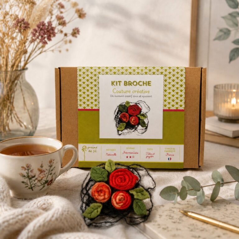 Kit broche fleurs  | Couture