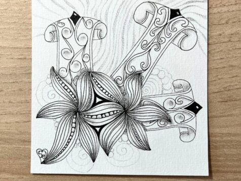 Atelier de relaxation et dessin Zentangle « Message d&rsquo;Amour à ceux qui restent dans notre coeur », 2h00 à Niort