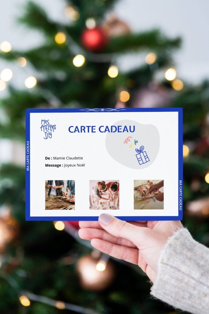 Carte cadeau Mes Ateliers DIY à offrir