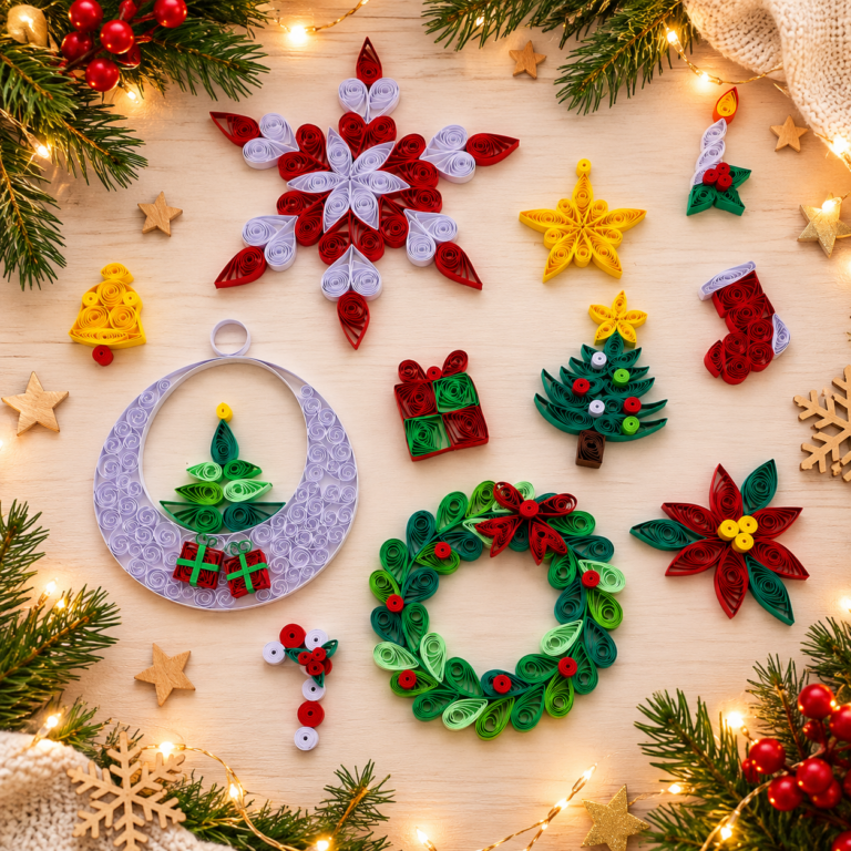 Calendrier de l’Avent DIY Quilling – Le Sapin Enchanté
