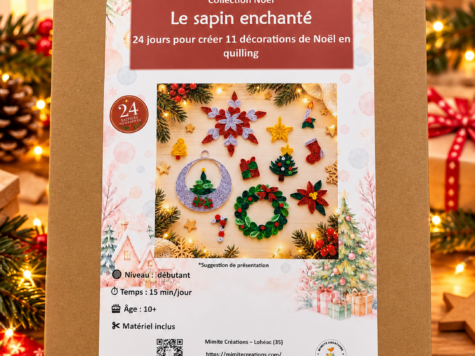 Calendrier de l’Avent DIY Quilling – Le Sapin Enchanté
