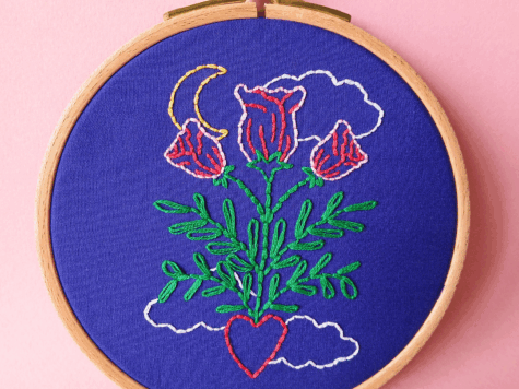 Kit de broderie Moonlight Roses | By Camille Cauvez